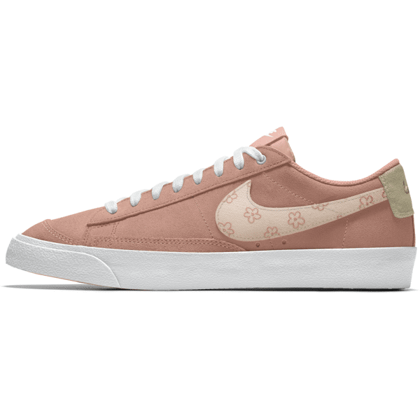 nike scarpa personalizzabile  blazer low '77 by you – uomo - rosa