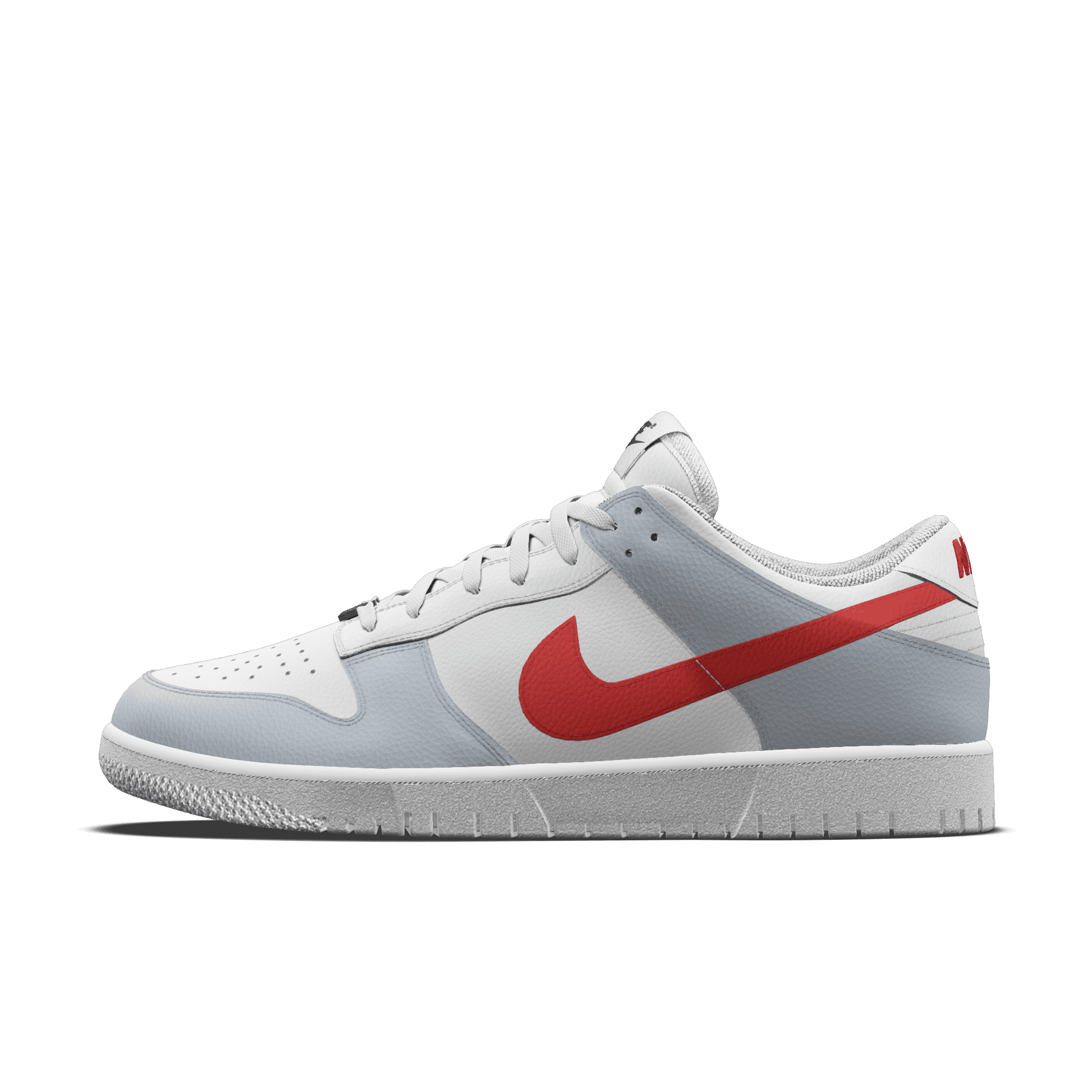 nike scarpa personalizzabile  dunk low unlocked by you - bianco