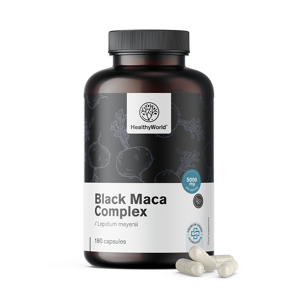 HealthyWorld Maca nera complesso 5000 mg, 180 capsule