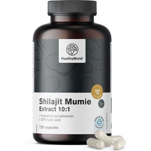 HealthyWorld Shilajit Mumio Extract 10:1, 120 capsule