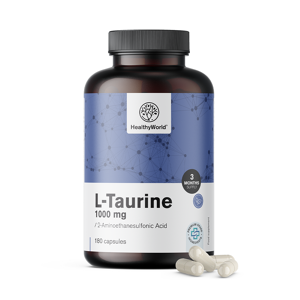 HealthyWorld L-taurina 1000 mg, 180 capsule