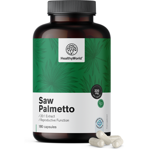 HealthyWorld Saw Palmetto - Serenoa repens 320 mg, 180 capsule