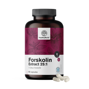 HealthyWorld Forskolina – dall'estratto di ortica indiana 20 mg, 60 capsule