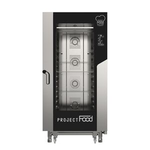 Forno gastronomia elettrico combinato convezione vapore per 16 teglie EN 60x40 comandi touch base