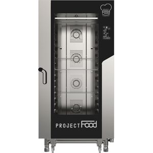 Forno gastronomia a gas combinato convezione vapore per 16 teglie EN 60x40 comandi touch base