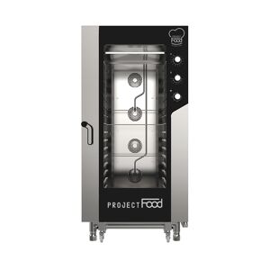 Forno gastronomia elettrico combinato convezione vapore per 16 teglie EN 60x40 comandi meccanici