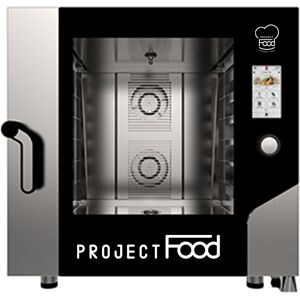 Forno gastronomia elettrico con wi-fi combinato convezione vapore per 6 teglie GN 2/1 comandi full touch