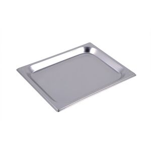 Bacinella in acciaio inox formato GN 1/2 altezza 20 mm