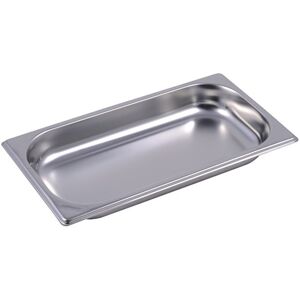 Bacinella in acciaio inox formato GN 1/3 altezza 40 mm