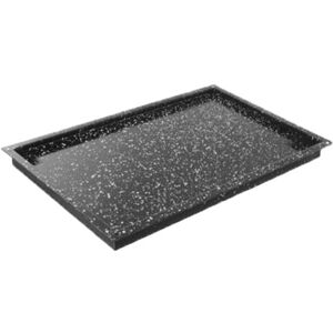 Teglia smaltata in acciaio inox AISI 304 formato EN 60x40 altezza 20 mm