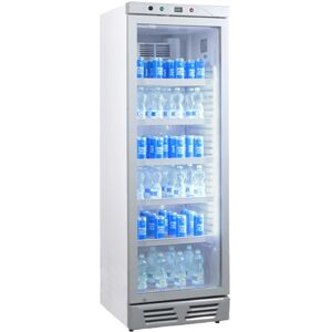 Vetrinetta frigo bibite da 390 lt silver temperatura da 0°C a +10°C