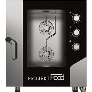 forno gastronomia elettrico combinato convezione vapore per 7 teglie gn 1/1 comandi meccanici