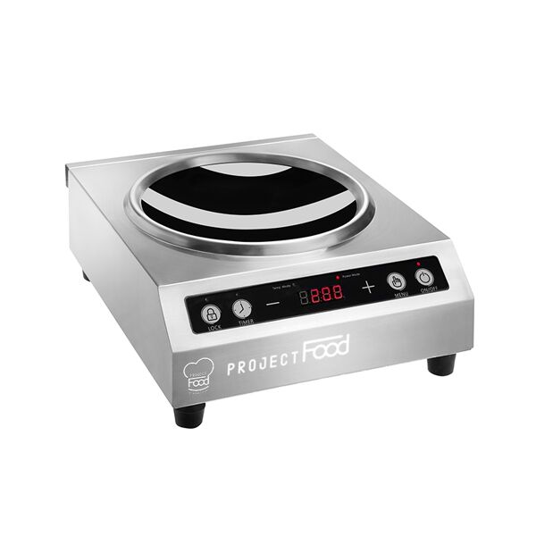 piastra ad induzione monofase per wok superficie induttiva Ø 26 cm potenza 3500 watt