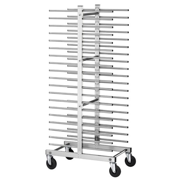 carrello portateglie in acciaio inox per 40 teglie gn 1/1 o 600x400 mm l510xp800xh1770 mm