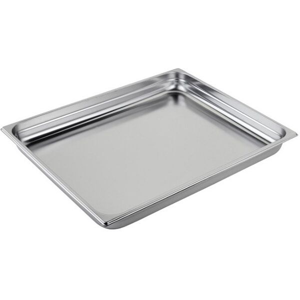 teglia in acciaio inox formato gn 2/1 altezza 65 mm