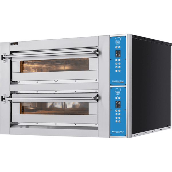 forno pizza elettrico a camera doppia per 4 + 4 pizze Ø 35 cm serie evox