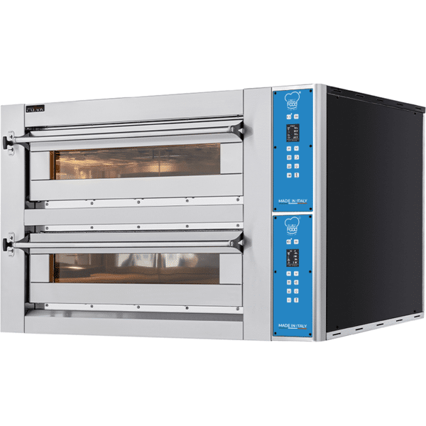 forno pizza elettrico a camera doppia per 6 + 6 pizze Ø 35 cm serie evox