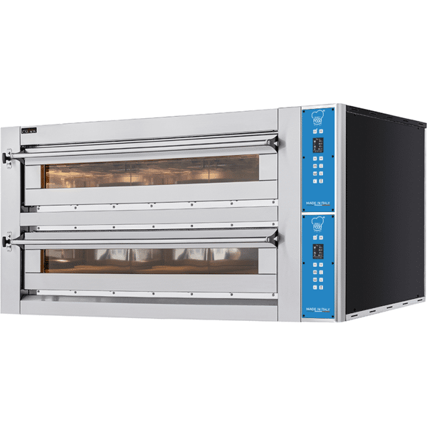 forno pizza elettrico a camera doppia per 9 + 9 pizze Ø 35 cm serie evox