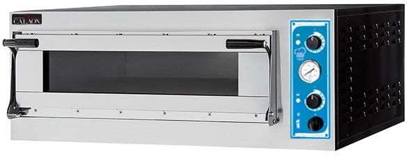 forno pizza elettrico a camera singola per 6 pizze Ø 35 cm   3 teglie en 60x40 serie glass