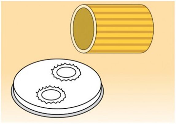 trafila per macchina pasta fresca (mpf2,5n), maccheroni Ø 15 mm