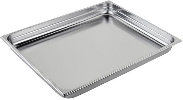 teglia in acciaio inox formato gn 2/1 altezza 65 mm