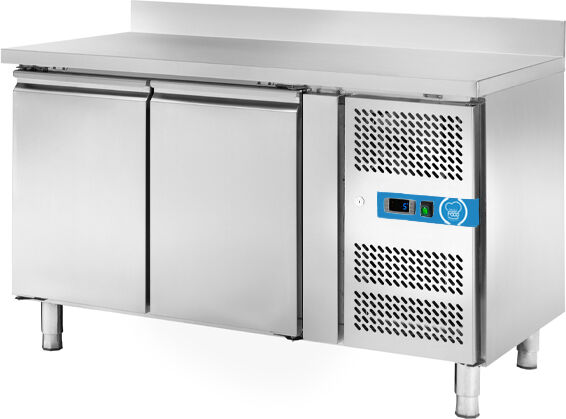 tavolo refrigerato con n° 2 porte en 60x40 con alzatina temp. da -2°c a +8°c prof. 80 cm