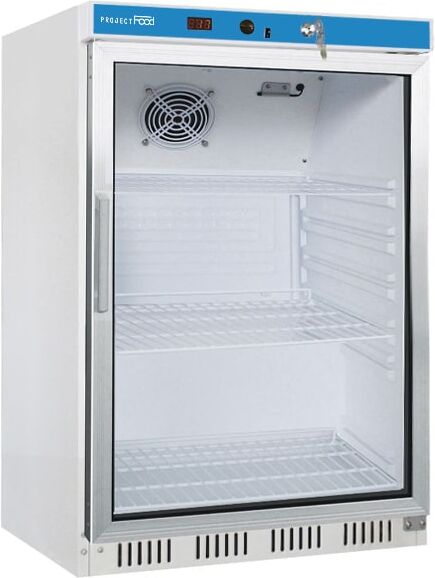 armadio refrigerato full optional in abs temp. da +2°c a +8°c con centralina digitale e porta vetro capacità 130 lt