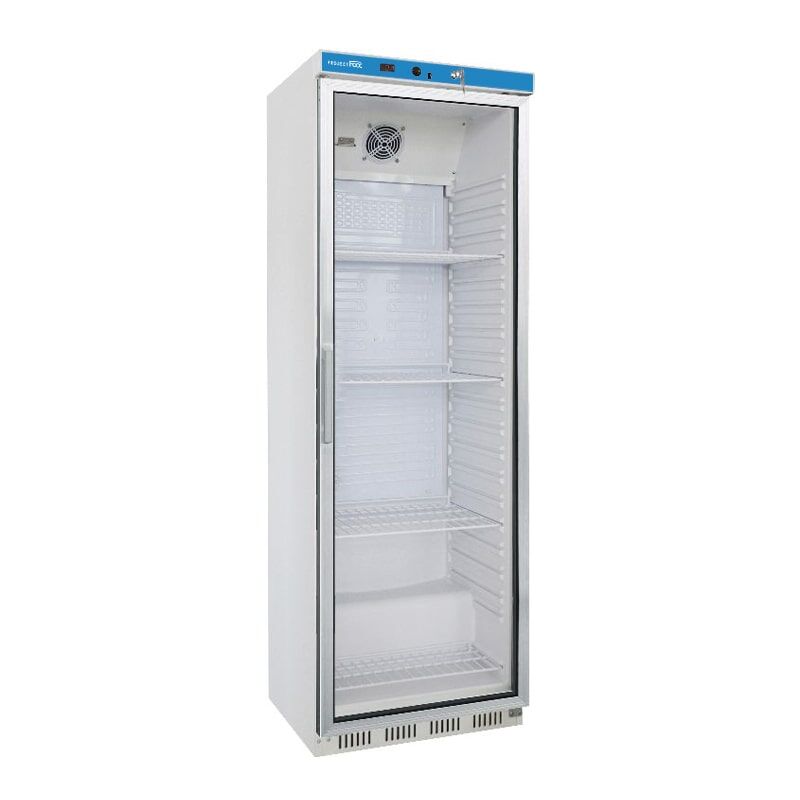 armadio refrigerato full optional in abs temp. da +2°c a +8°c con centralina digitale e porta vetro capacità 350 lt