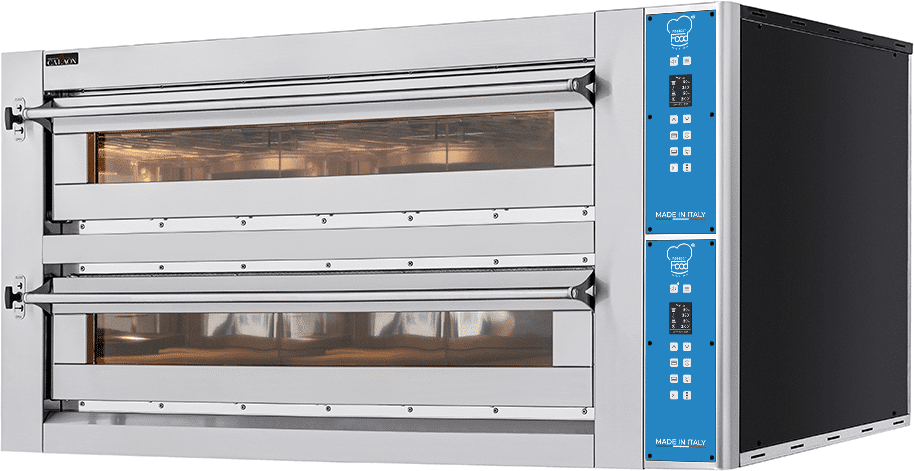 forno pizza elettrico a camera doppia per 9 + 9 pizze Ø 35 cm serie evox