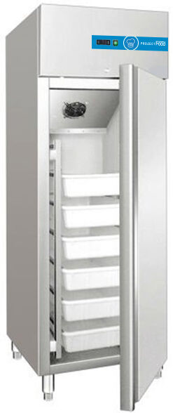 Armadio refrigerato statico capacità 535 lt temp da -5°C a +4 °C con 6 cassette 60x40 cm