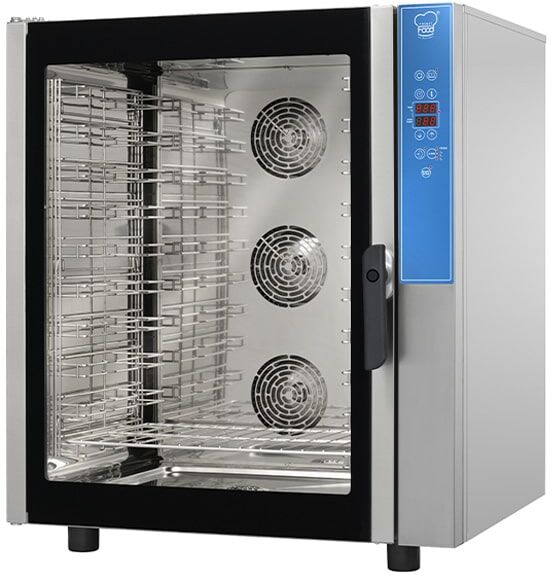 Forno gastronomia basic elettrico combinato convezione vapore per 10 teglie GN 1/1 o EN60x40 comandi digitali