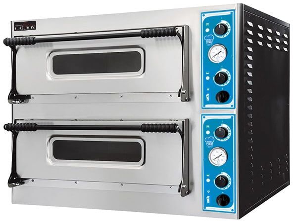 Forno pizza elettrico a camera doppia per 4 + 4 pizze Ø 32 cm serie EMME