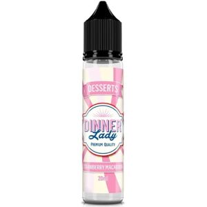 DINNER LADY STRAWBERRY MACAROON 20 ML SHOT Fragola Panna Mandorla Cocco