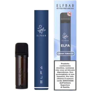 ELF BAR ELFACREAM TOBACCO RICARICABILE POD MOD E POD PRECARICATA Nicotina 20