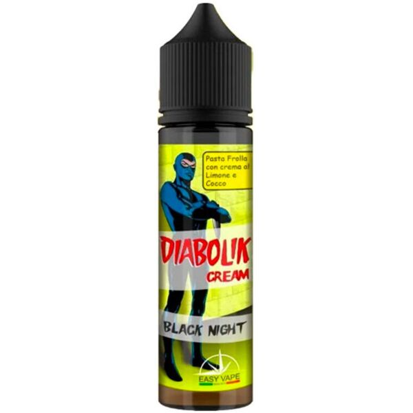 easy vape diabolik cream black night 20 ml shot pasta frolla crema limone cocco