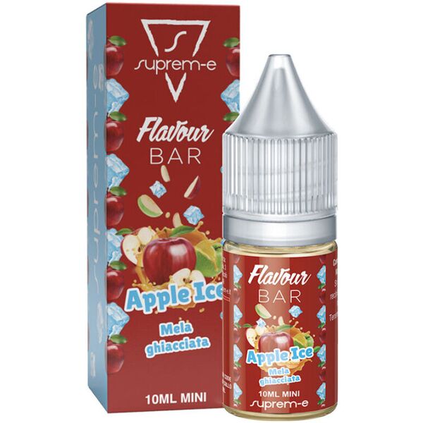 suprem-e flavour bar apple ice 10 ml mini shot mela verde mela rossa ghiaccio