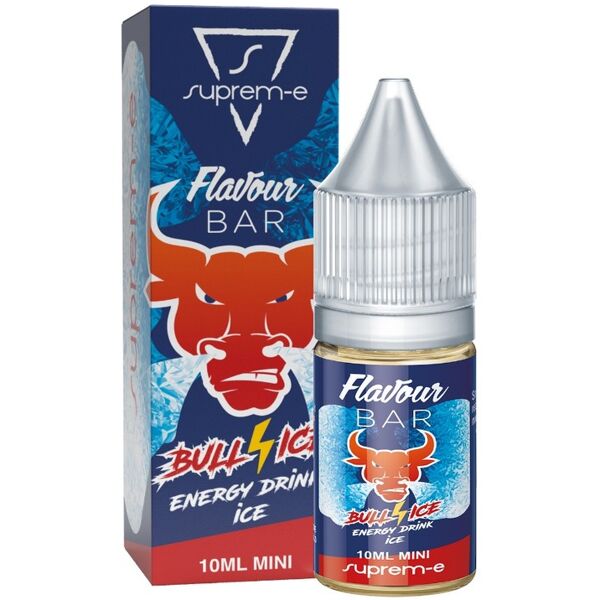 suprem-e flavour bar bull ice 10 ml mini shot energy drink ghiaccio