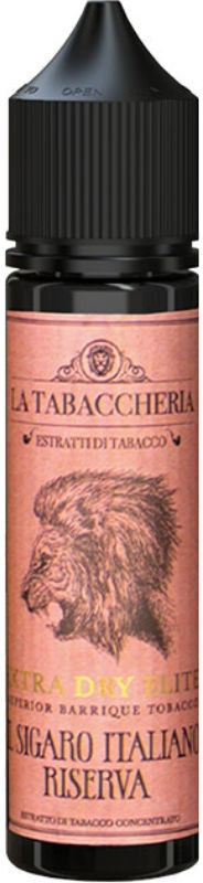 la tabaccheria extra dry elite barrique tobacco il sigaro italiano riserva shot 20 ml in 60 ml sigaro italiano tabacco barrique