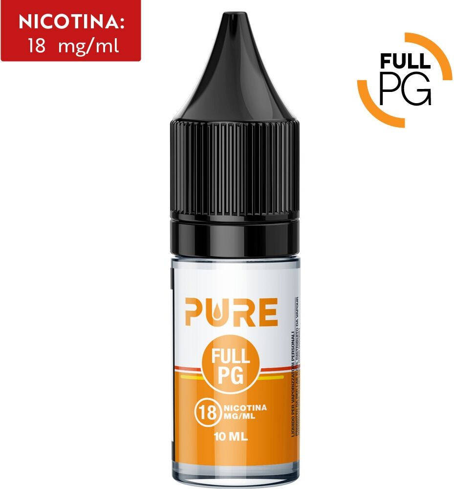 PURE FULL PG Base Neutra 10 ML nicotina 18 per Sigaretta Elettronica