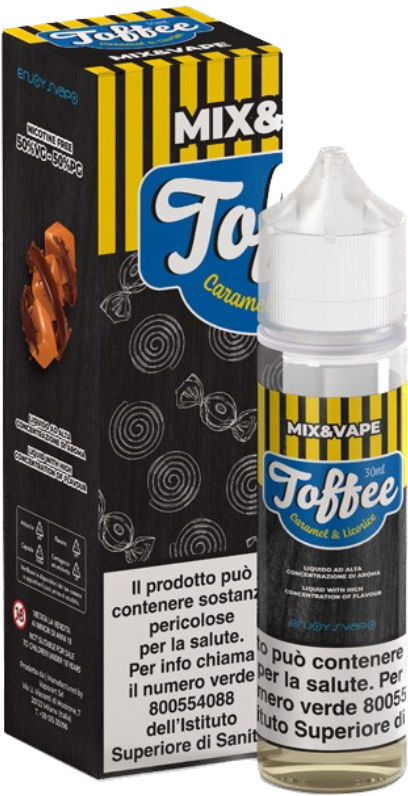 ENJOYSVAPO MIX & VAPE TOFFEE 30 ML Nicotina 0 Caramello Liquirizia