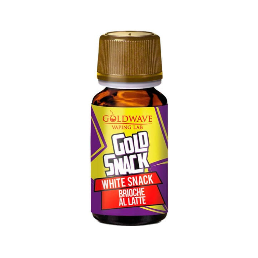 GOLDWAVE GOLD SNACK WHITE SNACK Aroma Concentrato 10 ML Brioche Pan di Spagna Latte