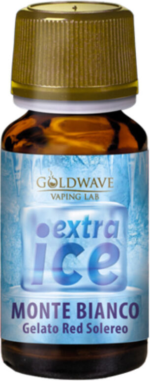 GOLDWAVE MONTE BIANCO EXTRA ICE Aroma concentrato 10 ML Gelato Fragole Lamponi