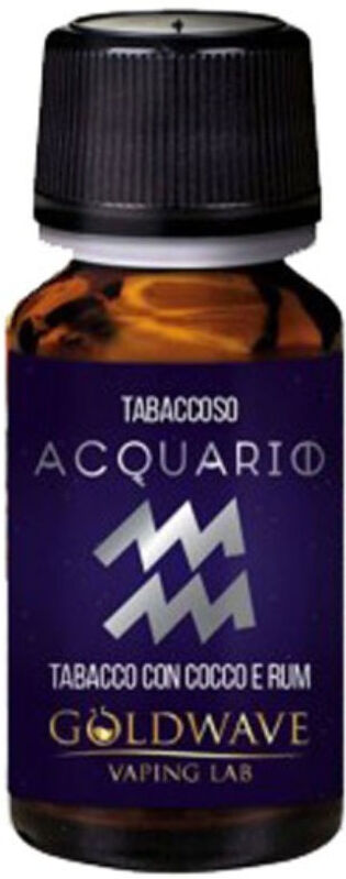 GOLDWAVE ZODIAC ACQUARIO Aroma concentrato 10 ML Tabacco Cocco Rhum