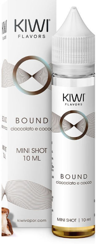 KIWI VAPOR BOUND 10 ML MINI SHOT Cioccolato Cocco