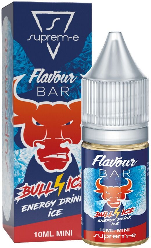 SUPREM-E FLAVOUR BAR BULL ICE 10 ML MINI SHOT Energy drink Ghiaccio