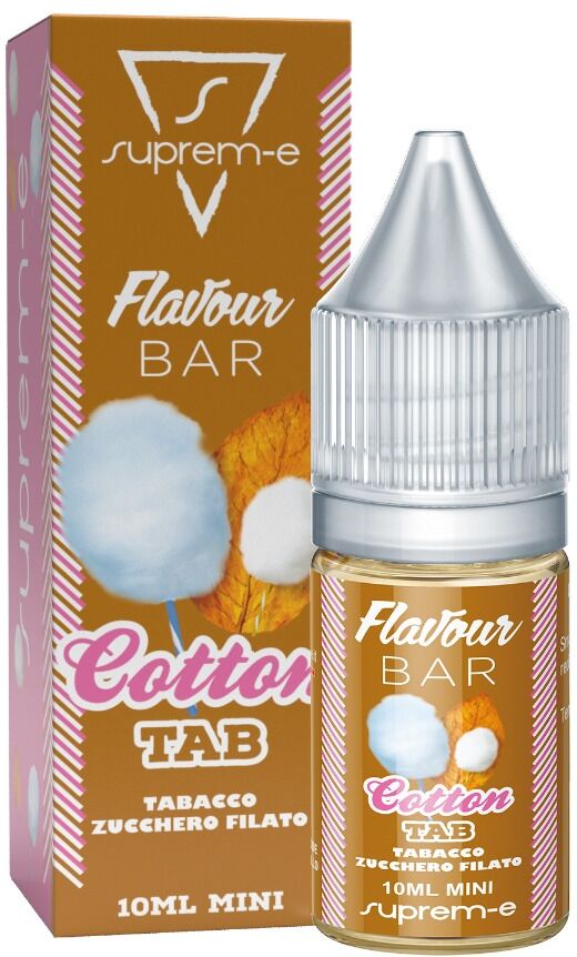 SUPREM-E COTTON TAB 10ML MINI SHOT Tabacco dolce Zucchero filato