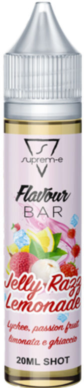 SUPREM-E JELLY RAZZ 20 ML SHOT Lychee Passion fruit Limonata Ghiaccio