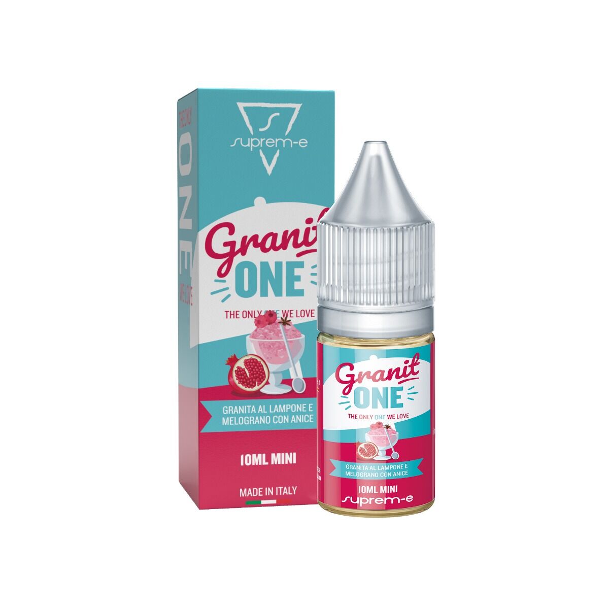 SUPREM-E GRANITONE 10 ML MINI SHOT Granita di lampone Melograno Ghiaccio