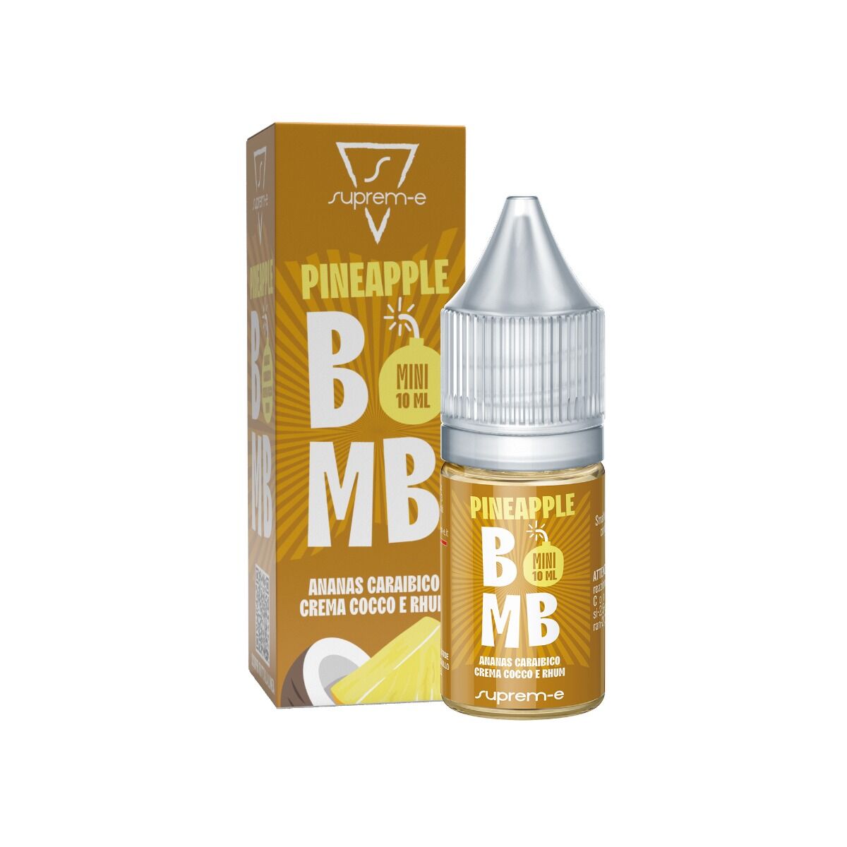 SUPREM-E PINEAPPLE BOMB 10 ML MINI SHOT Ananas Cocco Frutti tropicali