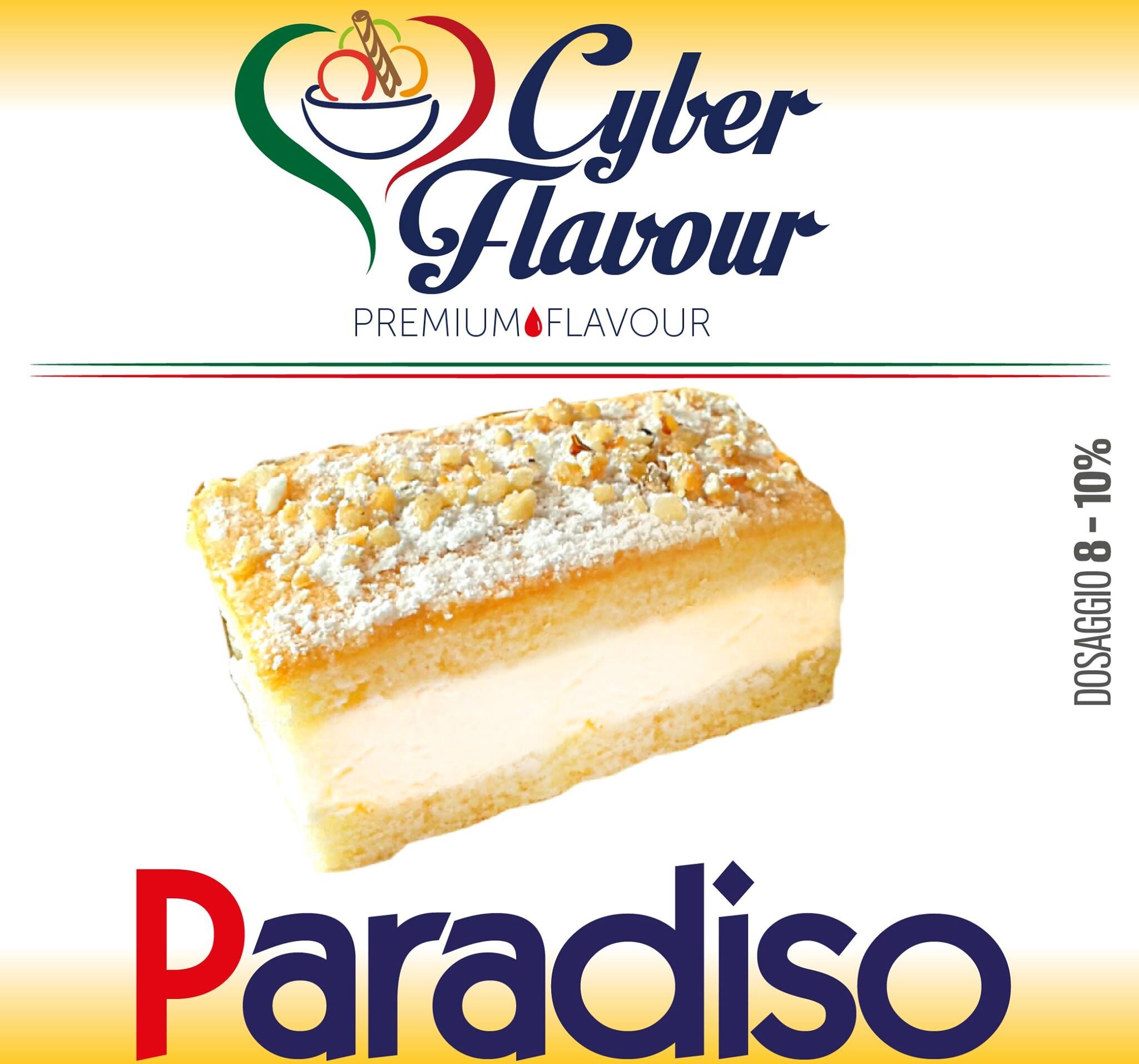 CYBER FLAVOUR PARADISO Aroma concentrato 10 ML Pan di Spagna Crema al latte Zucchero a velo